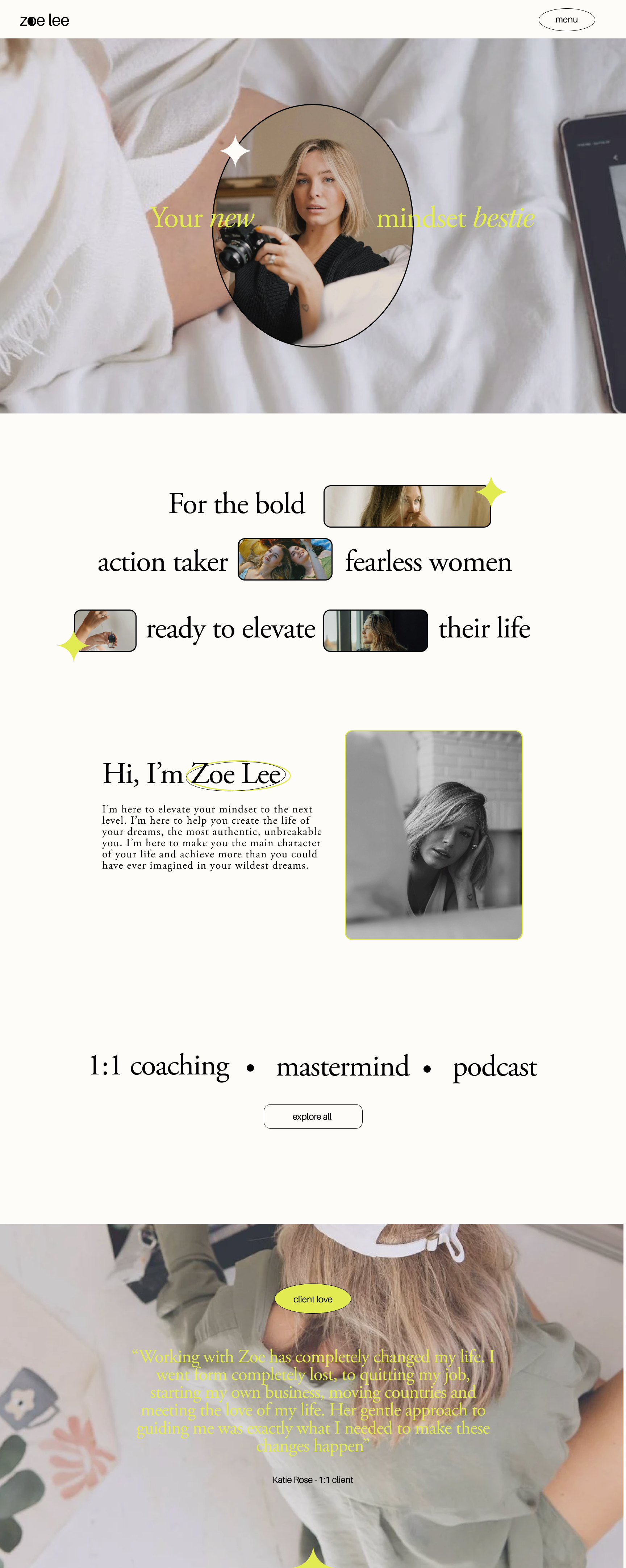 Modern, Minimal Web Design & Branding brand design braning coaches editorial minimal modern web design website design