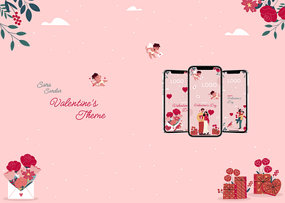 Thumbnails Splash screens mobile app for Valentin's Day 14 Feb adope xd application branding design flower graphic design illustration logo iphone logo love mobile mockup theme thumbnail ui ux valentine vector