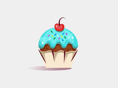 Cupcake design detail graphic design icon illustration illustration art illustrator cc logo vector