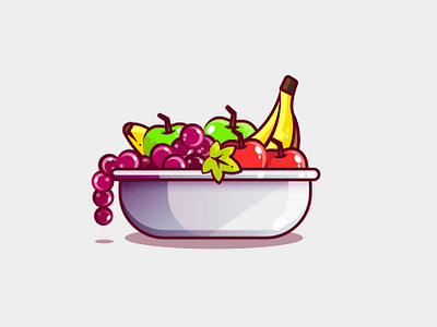Fresh Fruit design detail graphic design icon illustration illustration art illustrator cc logo vector