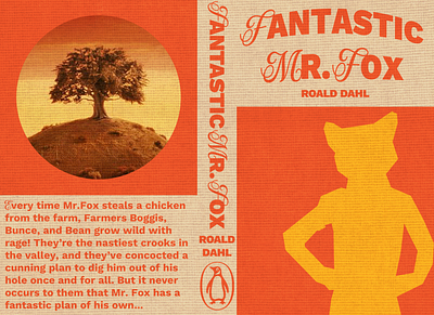 Unofficial Fantastic Mr. Fox Book Cover design graphic design illustration print typography
