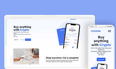 COIN is an app used for buying and selling of cryptocurrencies cryptoapp design mobile mobiledesign ptoductdesigner ui uiux web webdesign