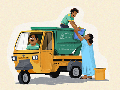 🛻 🗑️ artist bangalore daily life design digital illustration graphic design illustration illustrator india indian photoshop procreate product illustration visual design