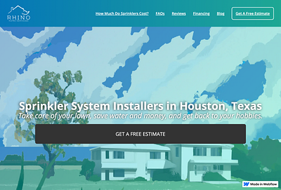 Sprinkler System Installers Website design web