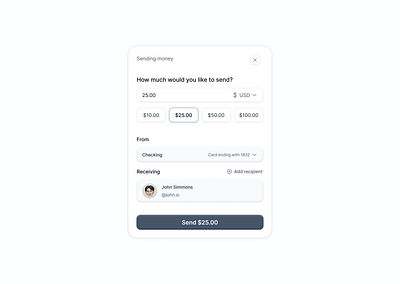 Sending money design productdesign productdesigner ui uidesign uidesigner uxui