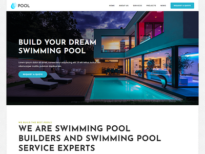 Swimming Pool WordPress Website. blogging website divi expert divi theme dynamic ecommerce elementor expert elementor pro langing page portfolio website developer website development woocommerce wordpress wordpress website