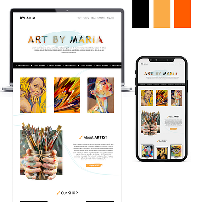 Artist Website Design