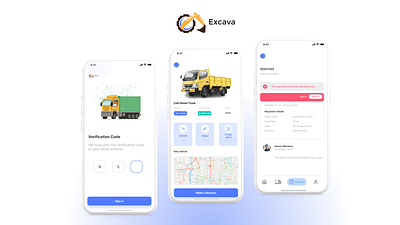 Excava design design ui mining. mobile mobile design ui vehicle vehicle design ui