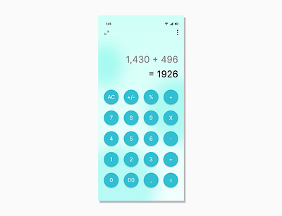 Daily UI Challenge #004: Calculation 004 calculation calculator dailyui glassmorphism ui ux