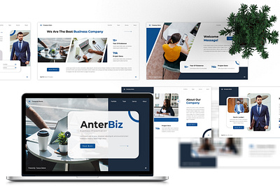 AnterBiz - Business PowerPoint Template unique