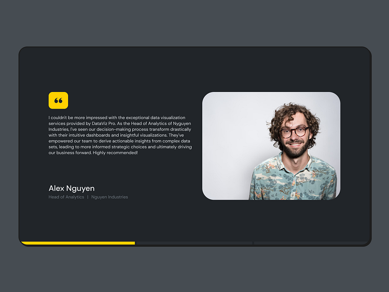 Web Elements - Text Testimonials Slider components design figma landing page minimal slider testimonials ui web components web elements web ui website