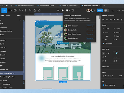 Figma Summon Team Member Feature app design ui