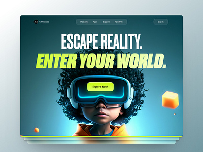 VR Glass Website vr website