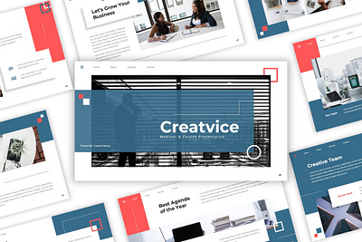 Creatvice - Webinar & Ecourse PowerPoint Template photography