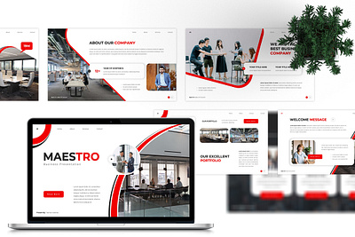 Maestro - Business PowerPoint agency business clean company corporate creative design modern office pitch deck portfolio powerpoint presentation professional typography unique