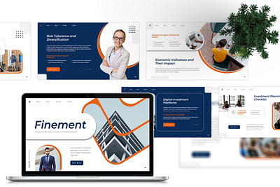 Finement - Finance & Investment PowerPoint Template agency business company corporate creative deck design finance financial investment modern portfolio powerpoint presentation professional studio typography unique