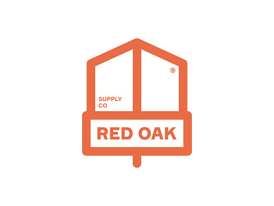 Red oak logo acorn box logo brand branding cargo courier company creative logo delivery logistics logo logo logotype mark minimal modern logo oak red supply symbol transportation logo vector