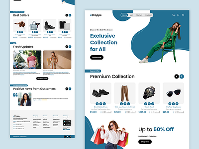 eCommerce Full Website Design ecommerce ecommerce ui ecommerce web design ecommerce website design ui design