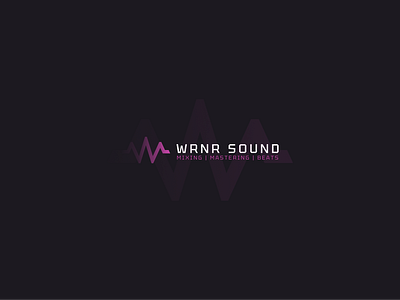 WRNR Sound bit brand branding design graphic design identity logo logotype music sound vector wave