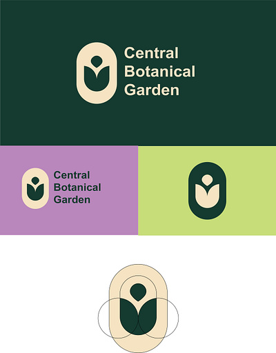 Central Botanical Garden Logo 2023 2024 banner botanical brand branding design garden graphic design green logo idea illustration loco logo logo design