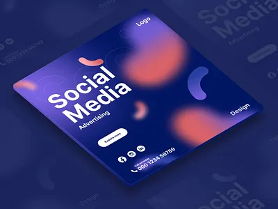 Social media marketing 3d animation branding graphic design logo marketing motion graphics social banner social media social media post social post ui