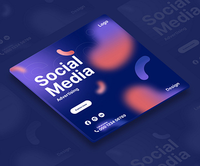 Social media marketing 3d animation branding graphic design logo marketing motion graphics social banner social media social media post social post ui
