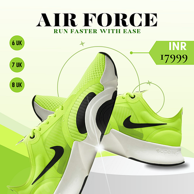 NIKE SHOES ADVERTISING DESIGN advertising graphic design nike rebranding shoes shoesbanner