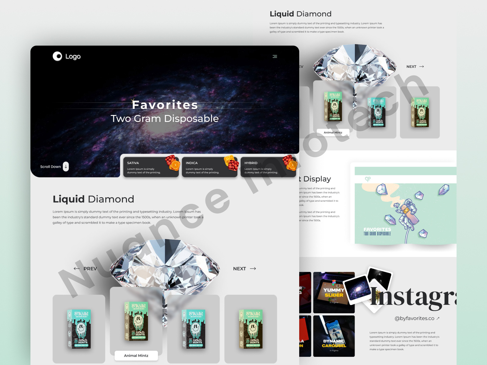 Dark Product Landing Page UI – Animated Hero + Waitlist animation dark theme figma instagram landing page product design product launch responsive ui design ux design waitlist web design