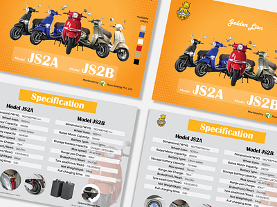 e-scooty brochure design branding graphic design