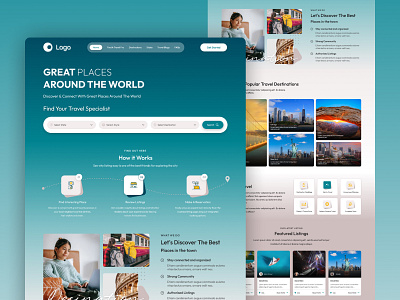 Homepage design booking site design inspiration design trends directory site flat design homepage design inspiration landing page latest designs mobile friendly design travel website trending