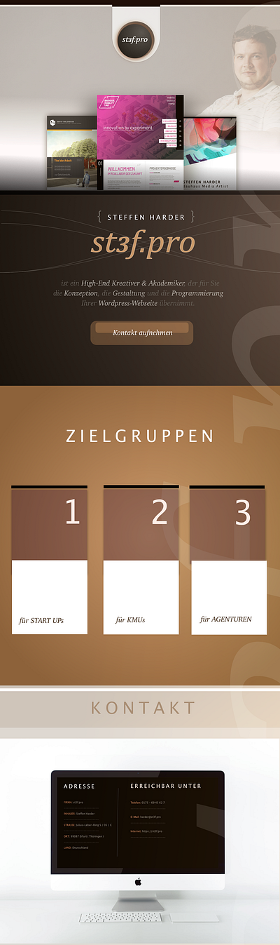 st3f.pro - Wordpress Freelancer branding design erfurt steffen harder ui ux webdesign