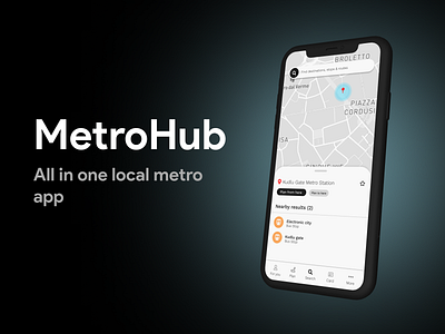 MetroHub App UI Design app design figma ui