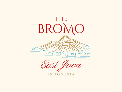 Mount Bromo bromo design illustration indonesia lineart mountain nature summit trail tshirt design vector