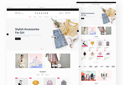Minimal and Modern Fashion Store Website Design fashionwebsite figma minimalwebsite modernwebsite ui uiux