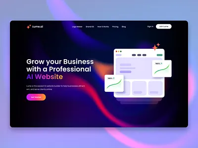 AI Website banner ai tool ai website branding creative banner generative graphic design header interaction landing page logo minimal design product design ui ui ux design user interface ux design web app web header website