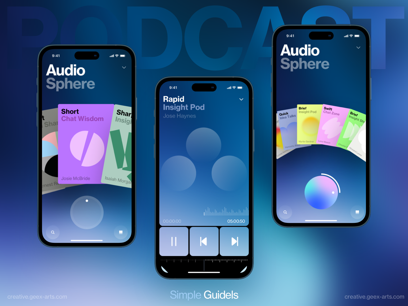 Podcast dashboard design homepage illustration interface ios iphone mobile news ui