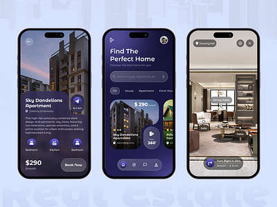 Best Real Estate App UI UX Design app design clean ui house rent app ios app minimalist mobile app design mobile design property property app real estate real estate agency real estate app real estate app design real estate design ui ui design uiux