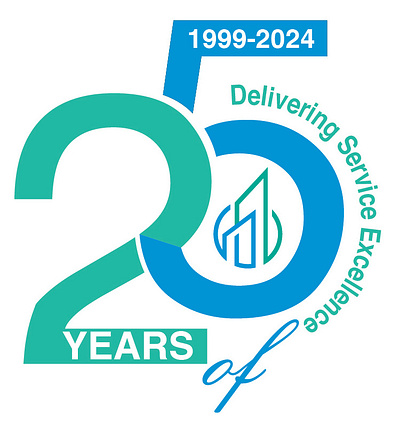 AQP 25th Anniversary_Logo graphic design logo