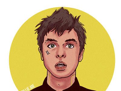 Billie Joe Armstrong Green Day billiejoe graphic design greenday illustration mascot portrait punk