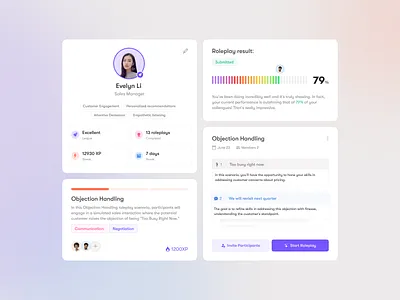 Sales management software: app design, ui design, widgets app branding button card design gamification profile progress bar saas typography ui ux vector widgets