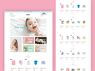Kids Store & Baby Shop Template - Babify ecommerce website template