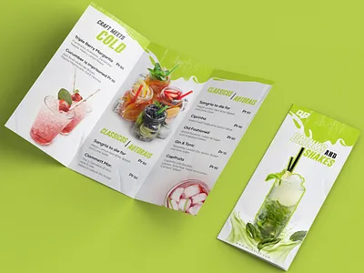 Restaurant Beverage Menu Trifold Brochure Design beverage menu branding drink brochure drink menu food brochure legoonpixel menu card menu design restaurant branding restaurant design restaurant menu trifold brochure