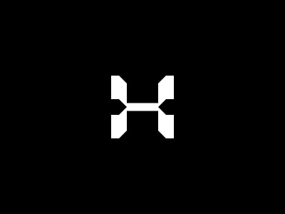 Letter H branding design graphic design grid h inspiration letter h logo modern monogram