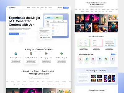 AI Content & Image Generator Template ai ai content ai content generate landingpage ai content generator ai content website ai content writing ai copywriting ai image ai image generator ai image generator webstie ai landingpage ai website ui uiux uiux design ux