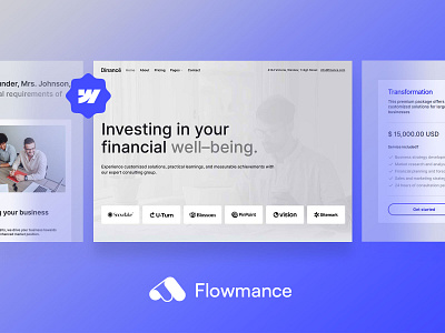 🚀 Excited to introduce Dinancē - Consulting Webflow Template agency template branding design illustration template ui webflow webflow template webflowtemplate websitedesign