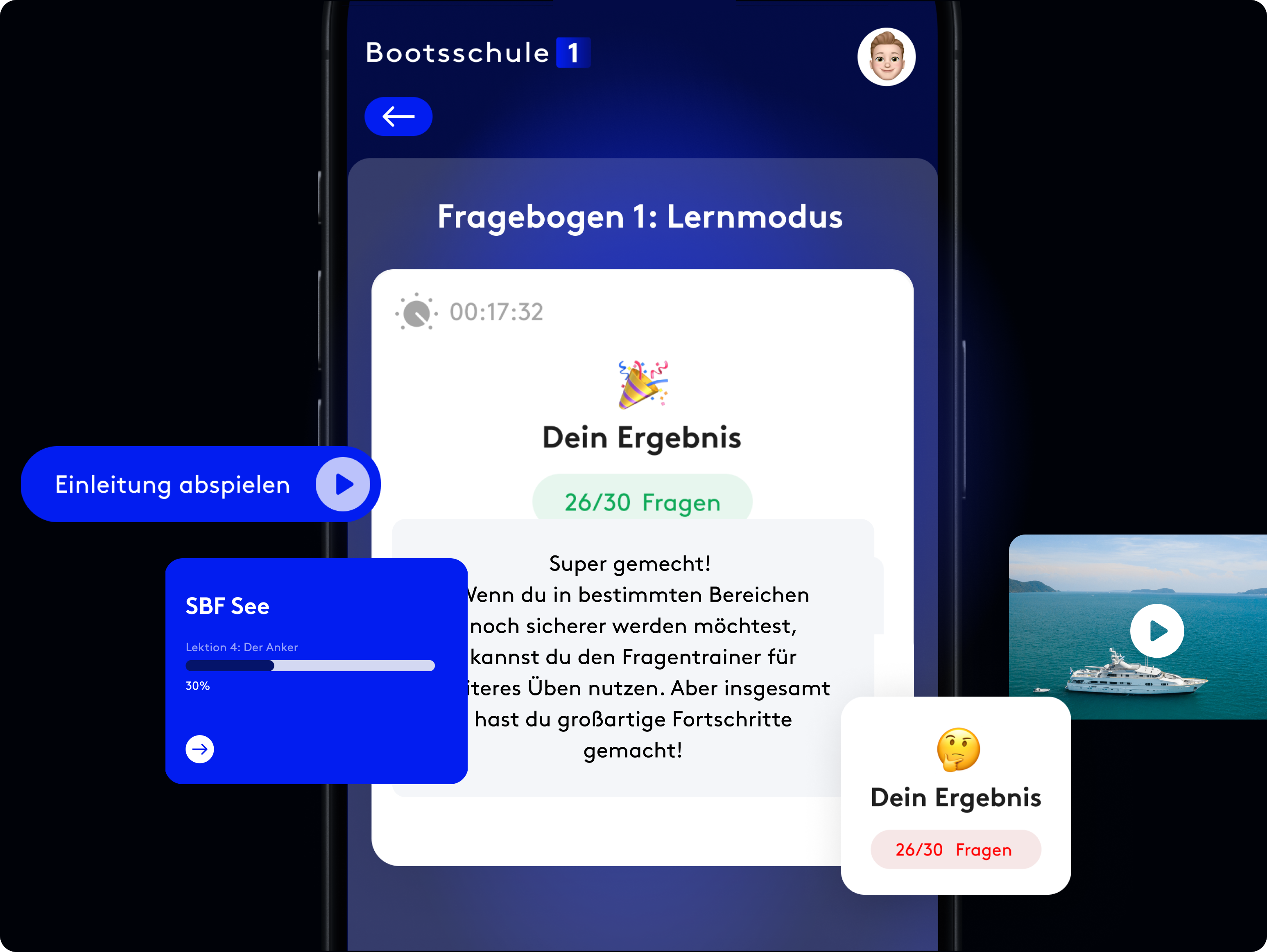 Boating School User Interface Redesign boat boating components dashboards digital school german design interface design notifications redesign sailing ui user interface ux uxui website