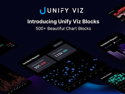 📊 Unify Viz Blocks: 500+ Chart Blocks areachart barchart charts cyber cybersecurity dashboard dataviz design figma illustration react scatterplot ui