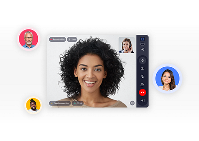 📹 Videocall, Chatroom, Videoconference 📹 agent back office call call agent call center calls design product design ui ux video panel videocall videoconference