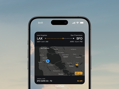 Flight Widgets Concept for iOS app concept figma flight ios plane travel ui ux widget