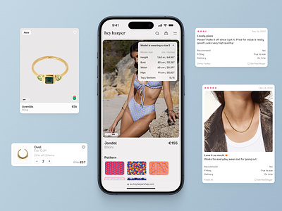 Jewellery e-commerce on Mobile. clean design e commerce e commerce design light design mobile mobile design significa ui ux website